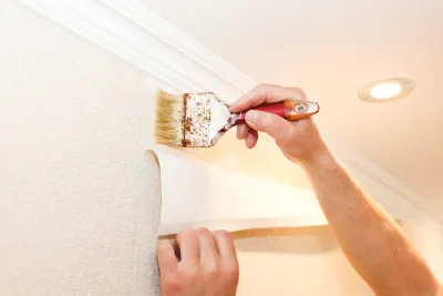 Pose de papier peint à Gogney — revêtements muraux et toiles de verre